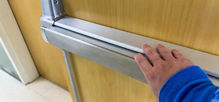 Installing a Push Bar on a Door Grand Forks